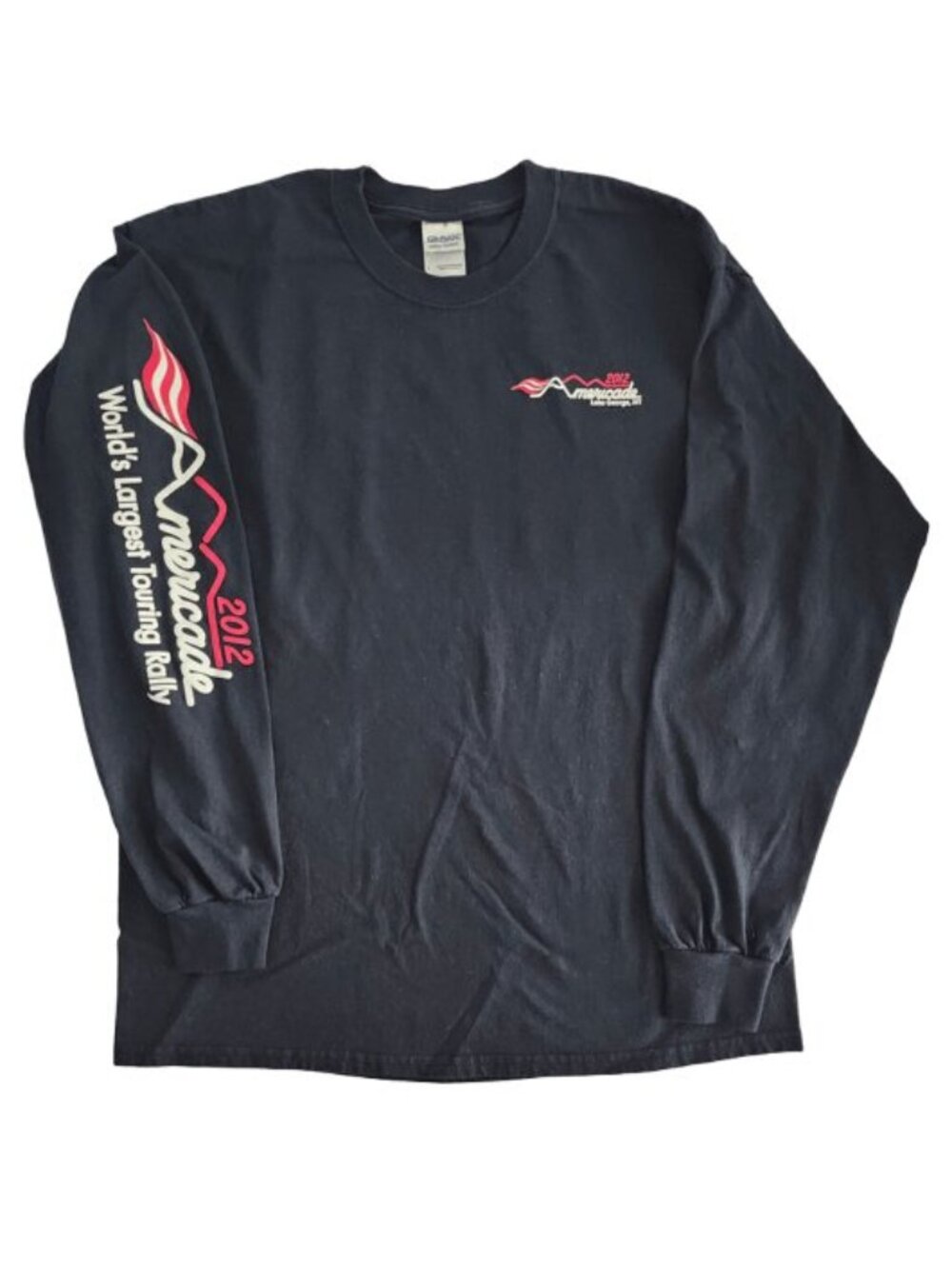 2012 Americade Motorcycle Rally 30th Anniversary Long Sleeve Shirt Men's Large